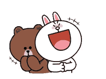 Brown Cony GIF - Brown Cony Lol GIFs