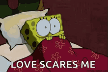 Sponge Bob Scared GIF - Sponge Bob Scared Bed GIFs