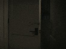 a shirtless man stands in a dark room