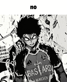 a black and white drawing of a soccer player with the word bastard on his jersey