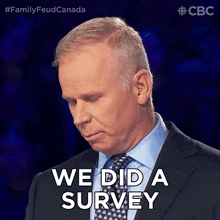 We Did A Survey Gerry Dee GIF - We Did A Survey Gerry Dee Family Feud Canada GIFs