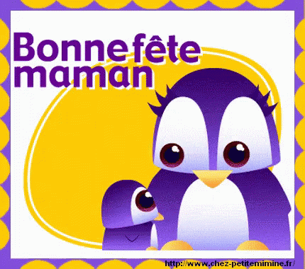 Bonne Fête Des Mères GIF - Bonnefete Maman Penguin GIFs