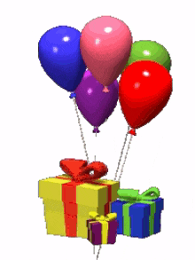 presents balloons birthday