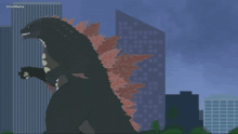 a cartoon drawing of a monster with the word dinomania on the bottom