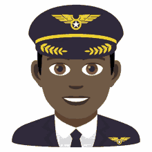 pilot joypixels aviator captain aeronaut