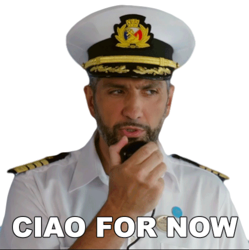 Ciao For Now Paolo Arrigo Sticker - Ciao For Now Paolo Arrigo The Real Love Boat Stickers