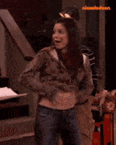 Miranda Cosgrove Carly Shay Icarly Belly Rub GIF - Miranda Cosgrove Carly Shay Icarly Belly Rub GIFs