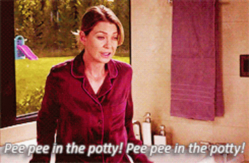 Greys Anatomy Meredith Grey GIF - Greys Anatomy Meredith Grey Pee Pee In The Potty GIFs