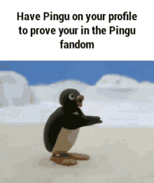 Pingu Clapping GIF