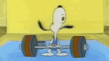 Snoopy Gym GIF - Snoopy Gym Time GIFs