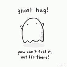 Ghost Hug Feel It GIF - Ghost Hug Feel It Its There GIFs