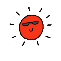 Morning Sunglasses Sticker