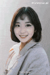 a picture of a woman with pixverse.ai written on it