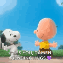 Charlie Snoopy GIF - Charlie Snoopy Hug GIFs