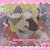 a picture of a cartoon character with kenny love 's na on it