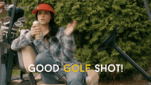 Good Golf Shot Emily Hampshire GIF - Good Golf Shot Emily Hampshire Stevie Budd GIFs