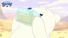 Drinking Horchata Ice Bear GIF