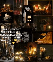 Candles Flowers GIF - Candles Flowers Blessing GIFs