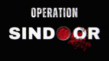 a black background with the words operation sind or