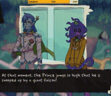 a screenshot of a video game that says that moment the prince jumps so high