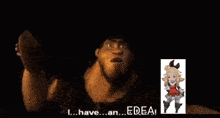 a picture of a girl with the word edea on the bottom right