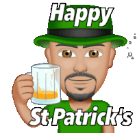 Happy St Patricks Green Shirt Sticker - Happy St Patricks Green Shirt Green Hat Stickers