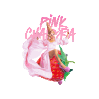 Pink Chadora Fresa Sticker - Pink Chadora Fresa Helado Stickers