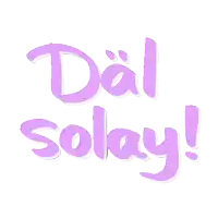 a sticker that says dal solay on it