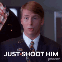 Just Shoot Him Kenneth Parcel GIF - Just Shoot Him Kenneth Parcel 30rock GIFs