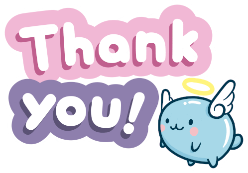 Thankyou Cat Sticker - Thankyou Cat Cute Stickers