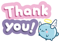 Thankyou Cat Sticker