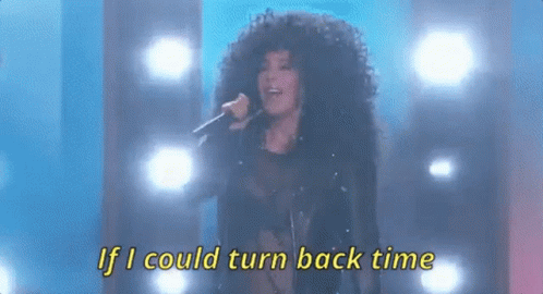 Cher Turn Back Time GIF - Cher Turn Back Time Time Machine GIFs