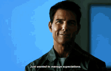 Top Gun Pete Mitchell GIF - Top Gun Pete Mitchell Just Wanted To Manage Expectations GIFs