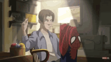 Spiderman Peter Parker GIF - Spiderman Peter Parker Sewing GIFs