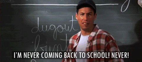 6 GIF - Never Coming Back To School Billy Madison Adam Sandler ...