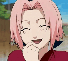 Sakura Laugh GIF