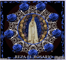 Virgen Maria Reza El Rosario GIF - Virgen Maria Reza El Rosario Rose GIFs
