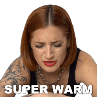 Super Warm Candice Hutchings Sticker - Super Warm Candice Hutchings Edgy Veg Stickers