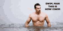 Sidney Sanditon GIF - Sidney Sanditon Swim Man This Is How I Swim GIFs
