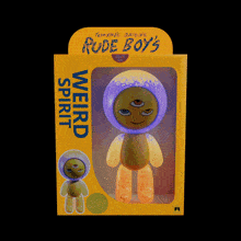 a box with rude boys weird written on the front