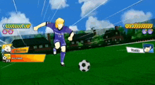 a soccer player in a video game with the number 99
