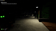 a screenshot of a video game with the words objectives on the top