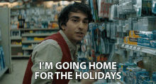 Im Going Home For The Holidays Spencer Gilpin GIF - Im Going Home For The Holidays Spencer Gilpin Alex Wolff GIFs