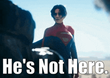 Supergirl Hes Not Here GIF
