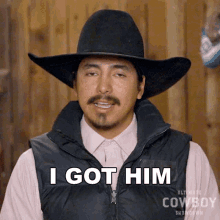 I Got Him Stephen Yellowtail GIF - I Got Him Stephen Yellowtail Ultimate Cowboy Showdown GIFs