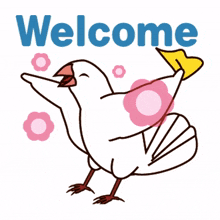 animal bird cute welcome greet