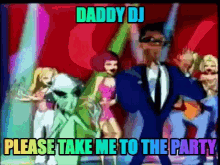 daddy dj dj dancing alien