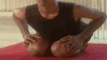 Child Pose Stretching GIF - Child Pose Stretching Eyes Closed GIFs