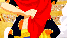 a close up of a person 's torso with a red shirt on and the words little things shots below it
