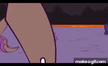 a cartoon of a yellow explosion with the words make a gif.com below it